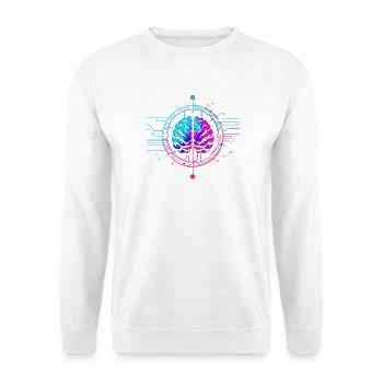 Futuristic Mind Art Design - Unisex Sweatshirt - white - Front