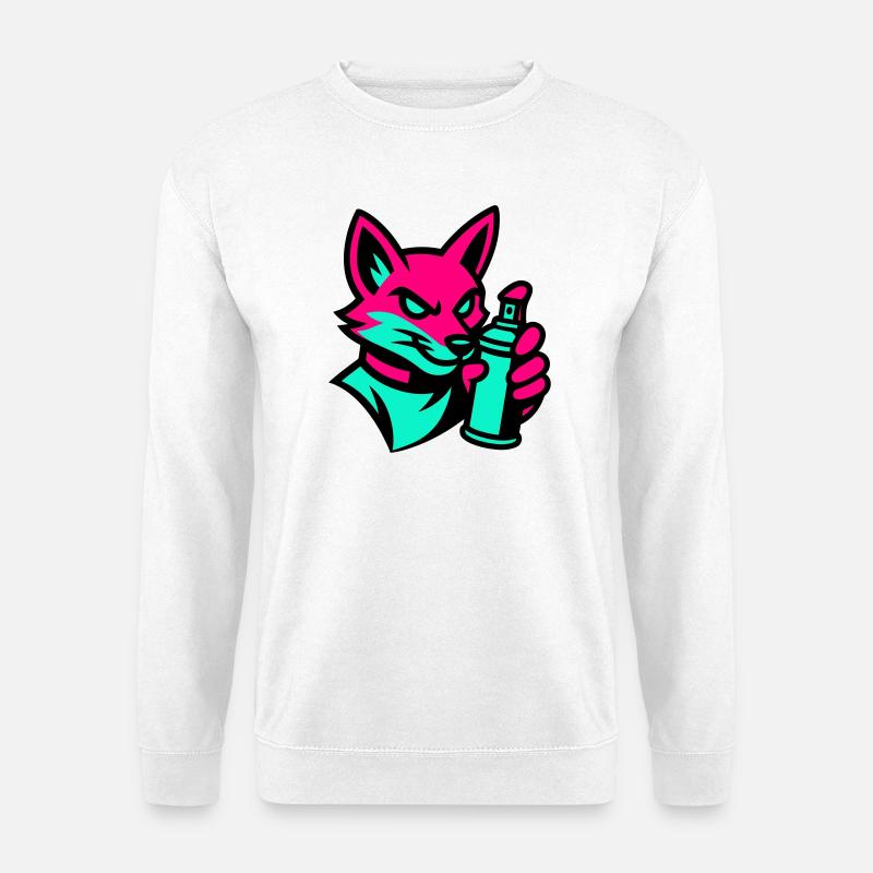 Graffiti Fox - Unisex Sweatshirt - white