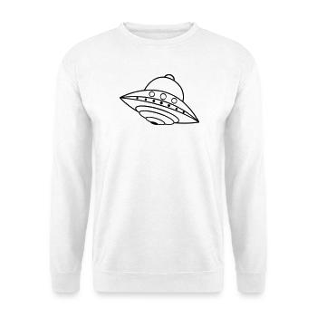 UFO Alien Ship Space Doodle - Unisex Sweatshirt - white - Front