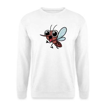 Kawaii Mücke Mosquito Insekt Cartoon Freude - Unisex Pullover - Weiß - Vorne