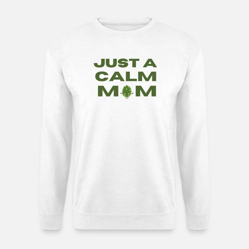 calm mom - Unisex Pullover - Weiß