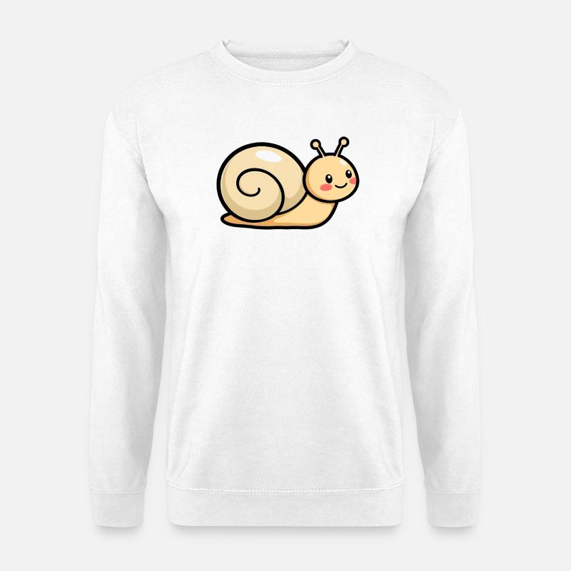 Schnecke - Unisex Pullover - Weiß
