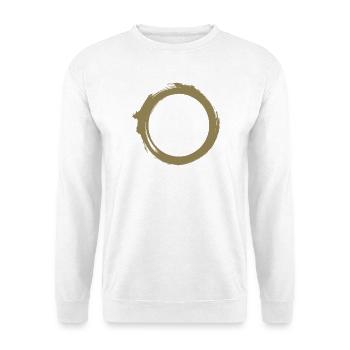 Black Hole Universe Silhouette Minimal Physics - Unisex Sweatshirt - white - Front