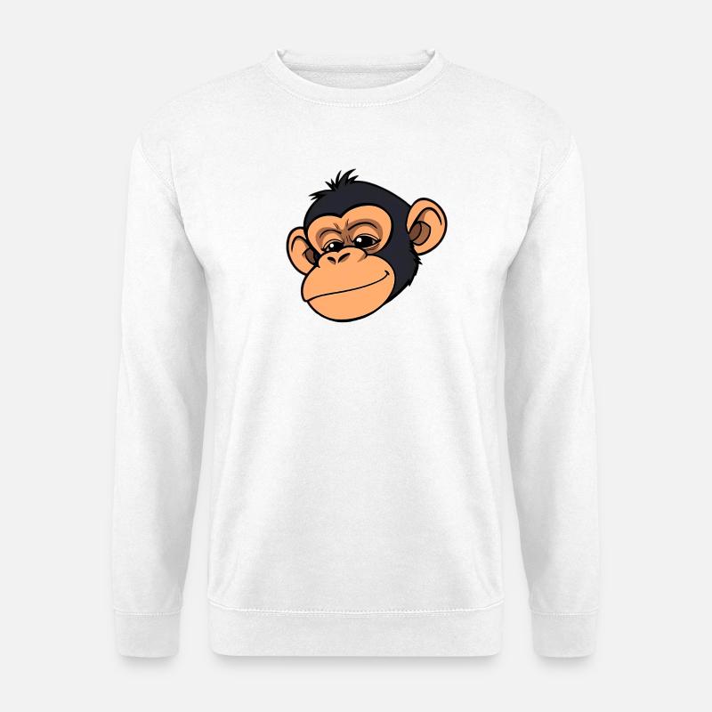 Monkey Chimpanzee - Unisex Sweatshirt - white