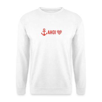 Ahoi - Unisex Pullover - Weiß - Vorne - Alina (178cm) & Michal (187cm)