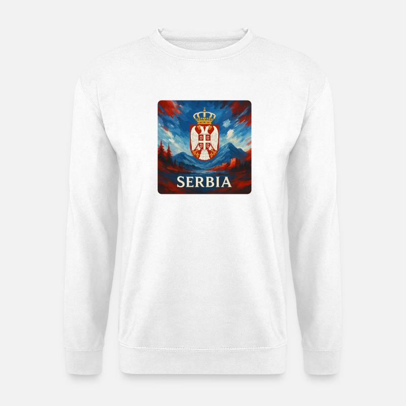 Serbische Legende Design - Unisex Pullover - Weiß