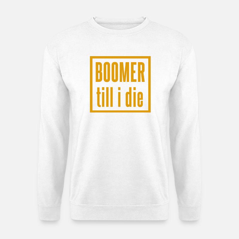 Conception de slogan Vintage Boomer - Sweat-shirt Unisexe - blanc