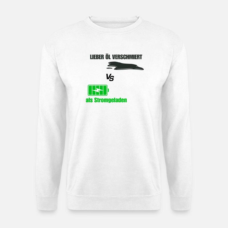 Öl Verschmiert - Unisex Pullover - Weiß