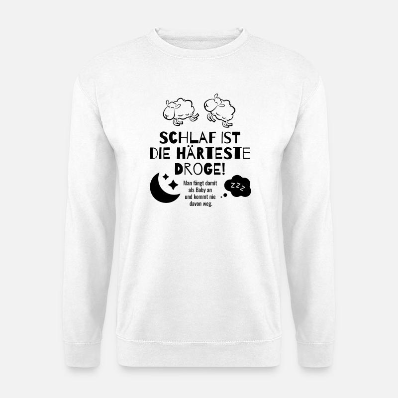 Schlaf - Unisex Pullover - Weiß