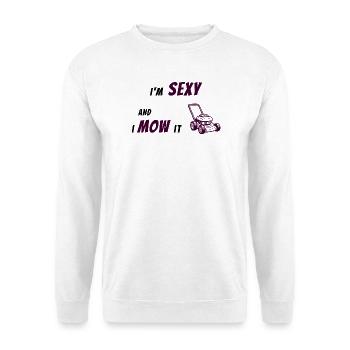 Je le tonds - Chemise drôle d’entretien de pelouse - Sweat-shirt Unisexe - blanc - Devant