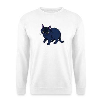 Grim Black Cat - Unisex Sweatshirt - white - Front