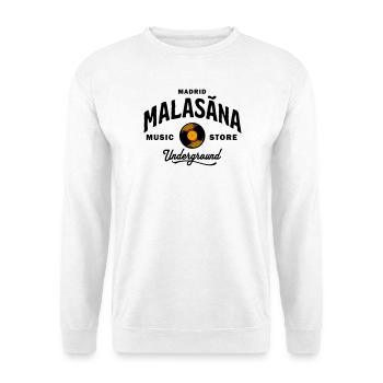 Madrid Malasaña Music Store Underground - Vintage - Unisex Sweatshirt - white - Front