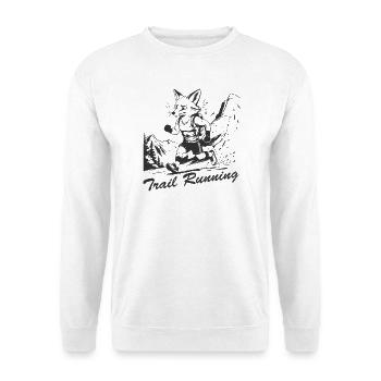 Trail running - Unisex Sweatshirt - white - Front