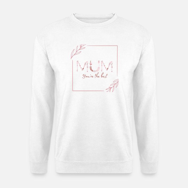 Liebevoller Muttertochter Spruch - Unisex Pullover - Weiß