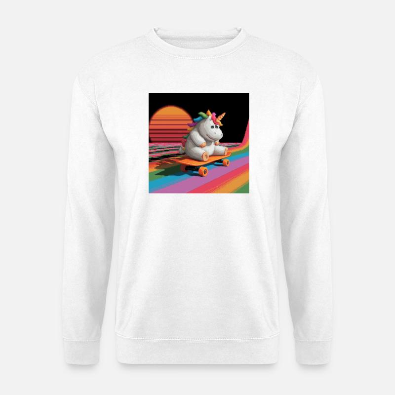 Skatercorn - Unisex Pullover - Weiß
