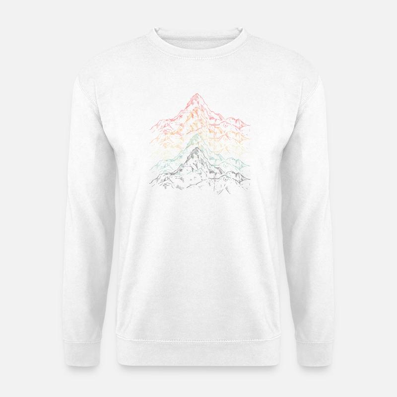 Rainbow Ridge Mountain - Unisex Sweatshirt - white