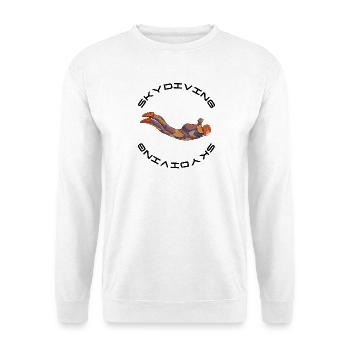 Skydiver - Unisex Pullover - Weiß - Vorne