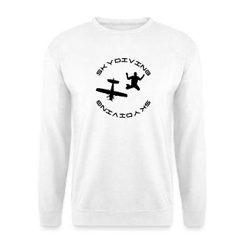Skydiver - Unisex Pullover - Weiß - Vorne