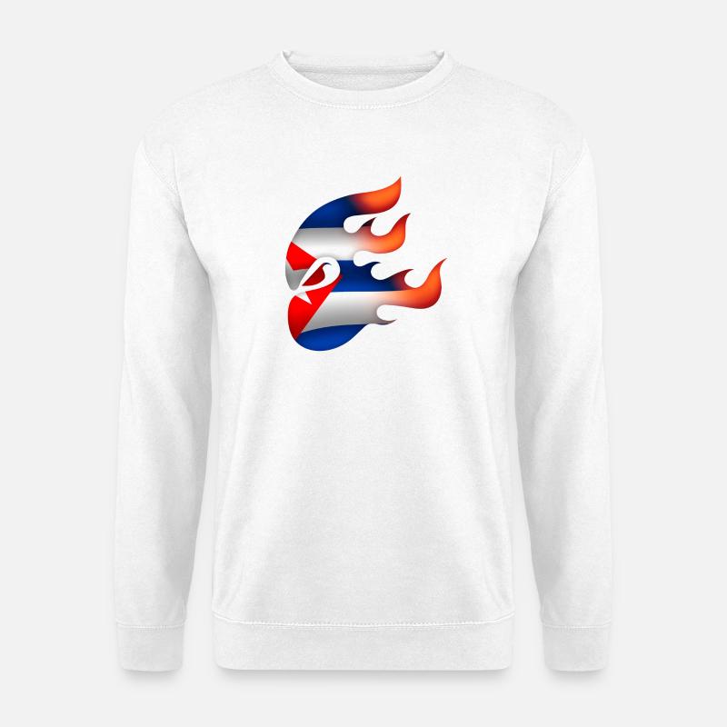 Flagge von Kuba - Kuba - Ninja - Unisex Pullover - Weiß
