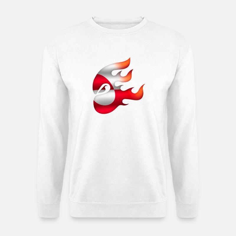 Grönländische Flagge - Grönland - Ninja - Unisex Pullover - Weiß