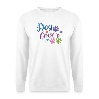 Dog Lover Watercolor Paw Print - Unisex Sweatshirt - white - Front