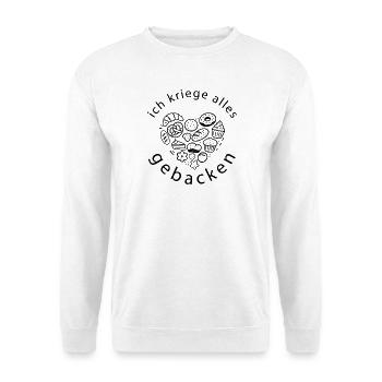 ich kriege alles gebacken backerei Konditor - Unisex Pullover - Weiß - Vorne