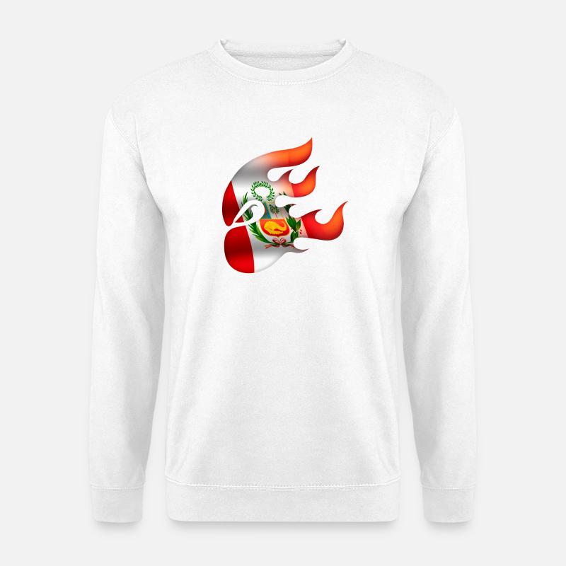 Drapeau du Pérou - Pérou - Ninja - Sweat-shirt Unisexe - blanc