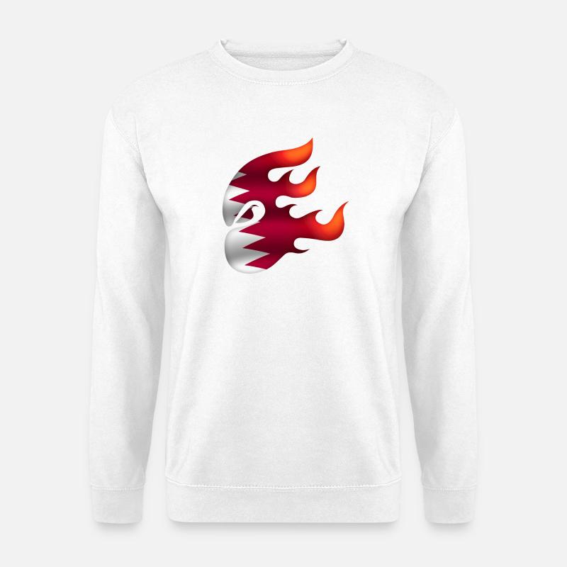 Flagge von Katar - Katar - Ninja - Unisex Pullover - Weiß