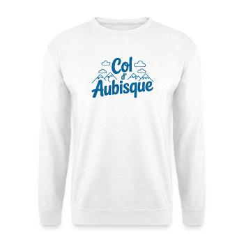 Col d’Aubisque Art ludique de l’escalade - Sweat-shirt Unisexe - blanc - Devant