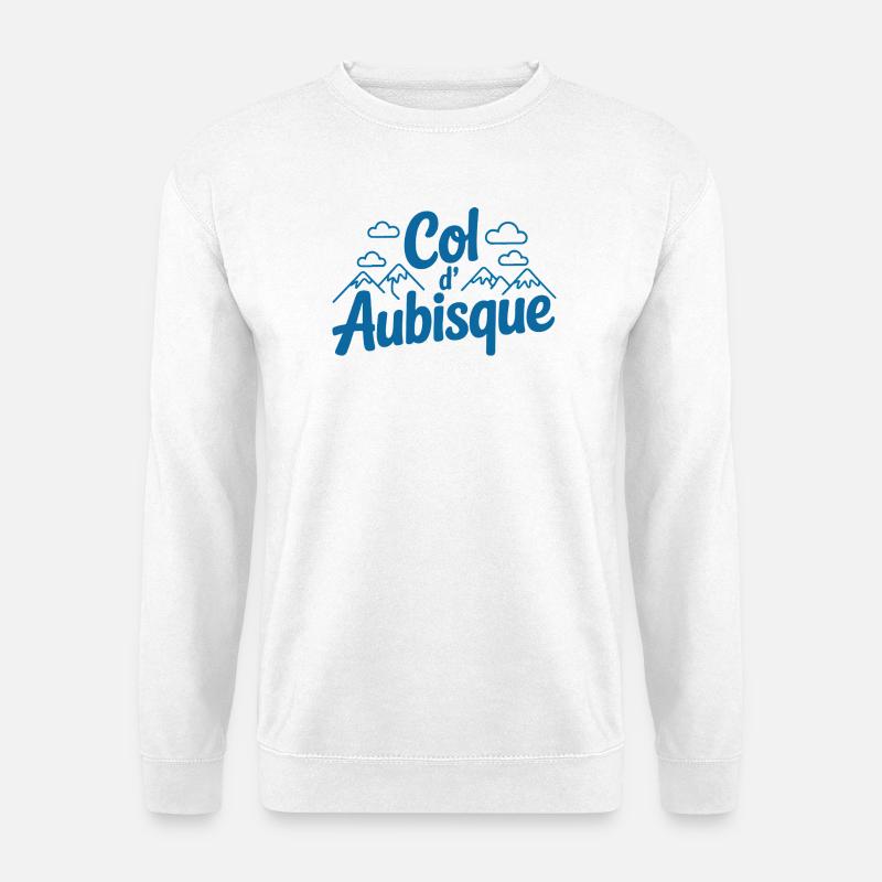 Col d'Aubisque Verspielte Kletterkunst - Unisex Pullover - Weiß