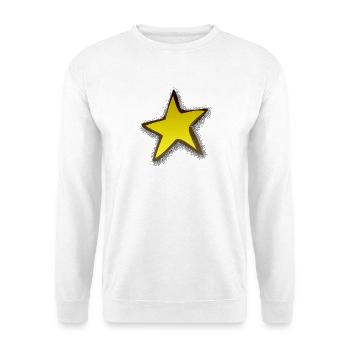 Stern modern | star - Unisex Pullover - Weiß - Vorne