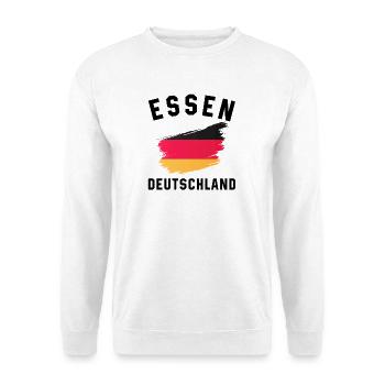 Dynamic German Flag Watercolor Design - Unisex Sweatshirt - white - Front