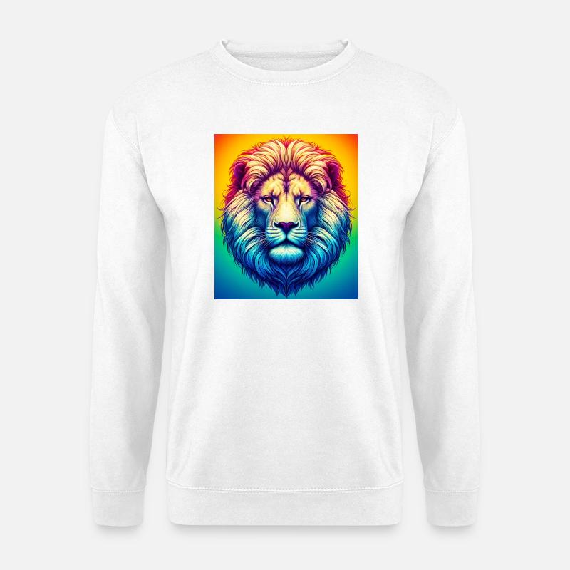 Löwe - Unisex Pullover - Weiß