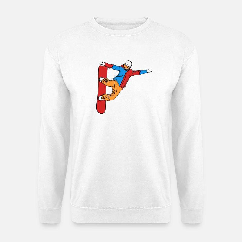 Snowboarder - Unisex Pullover - Weiß