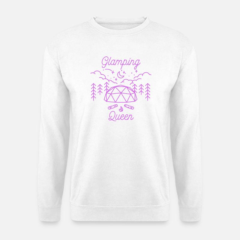 Glamping Queen - Unisex Pullover - Weiß