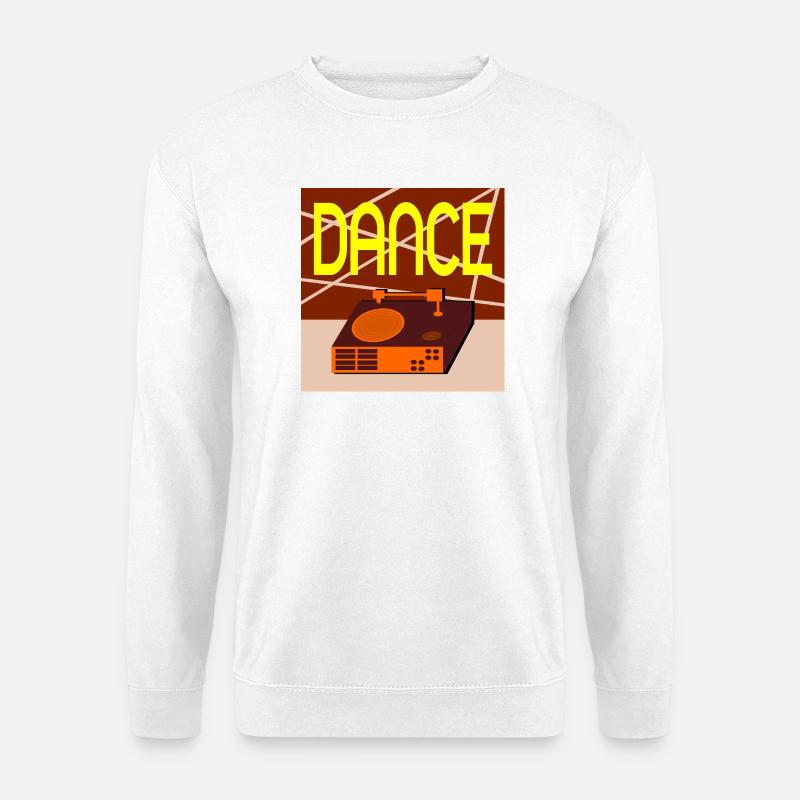 SCHALLPLATTEN MUSIK RETRO TANZEN - Unisex Pullover - Weiß