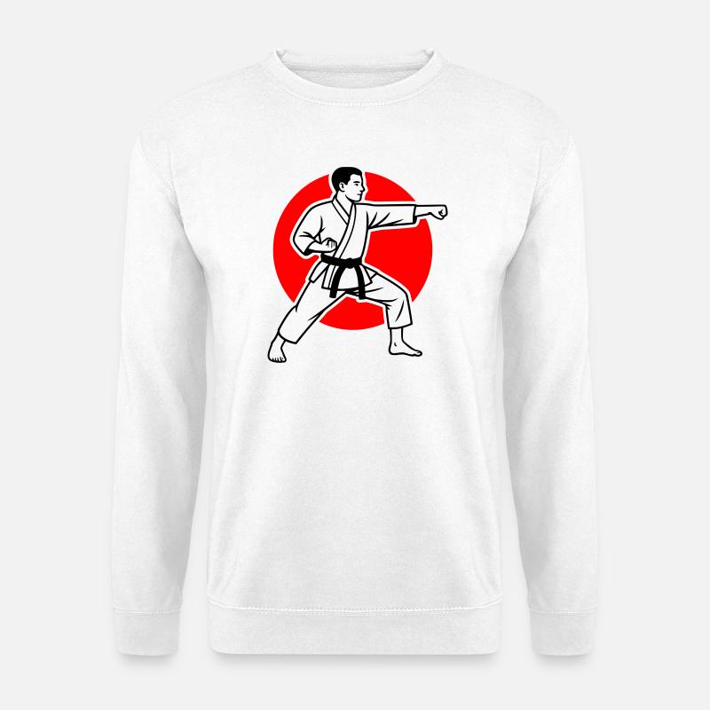 Karate Oi-Zuki - Unisex Pullover - Weiß