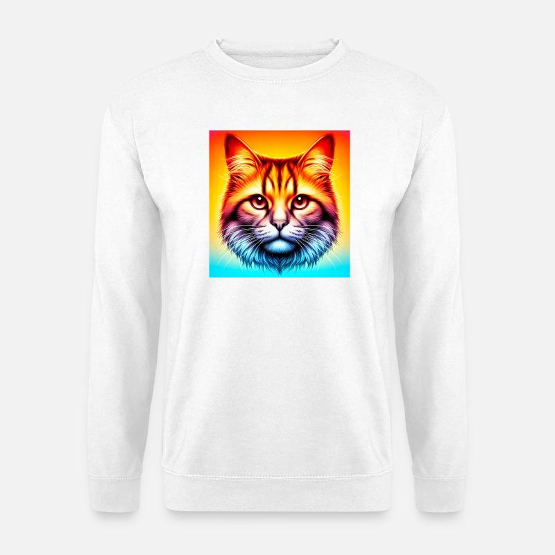 Katze - Unisex Pullover - Weiß