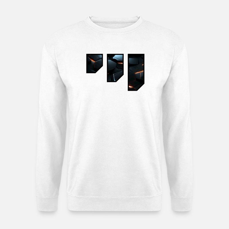 Futuristic Geometric Light Pattern - Unisex Sweatshirt - white