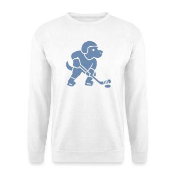 Cool Labrador Joueur De Hockey Minimaliste - Sweat-shirt Unisexe - blanc - Devant