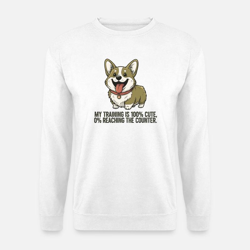 Mein Training ist 100% süß, 0% den Tresen erreiche - Unisex Pullover - Weiß
