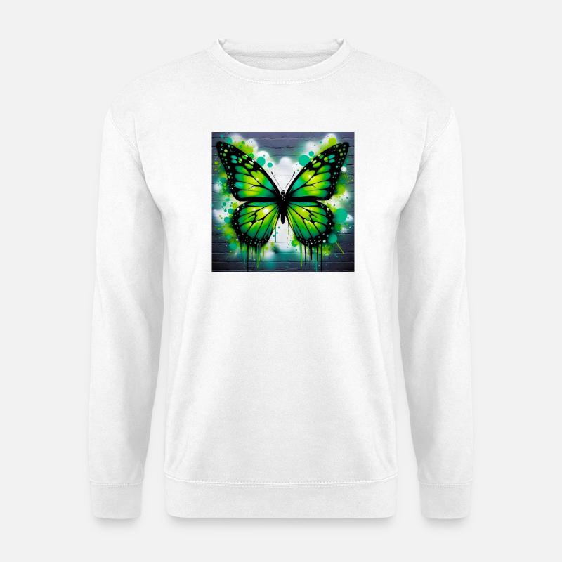 Schmetterling - Unisex Pullover - Weiß