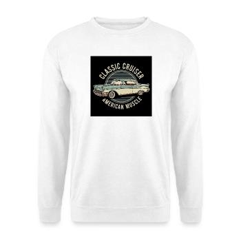 Klassischer amerikanischer Muscle Cruiser - Unisex Pullover - Weiß - Vorne