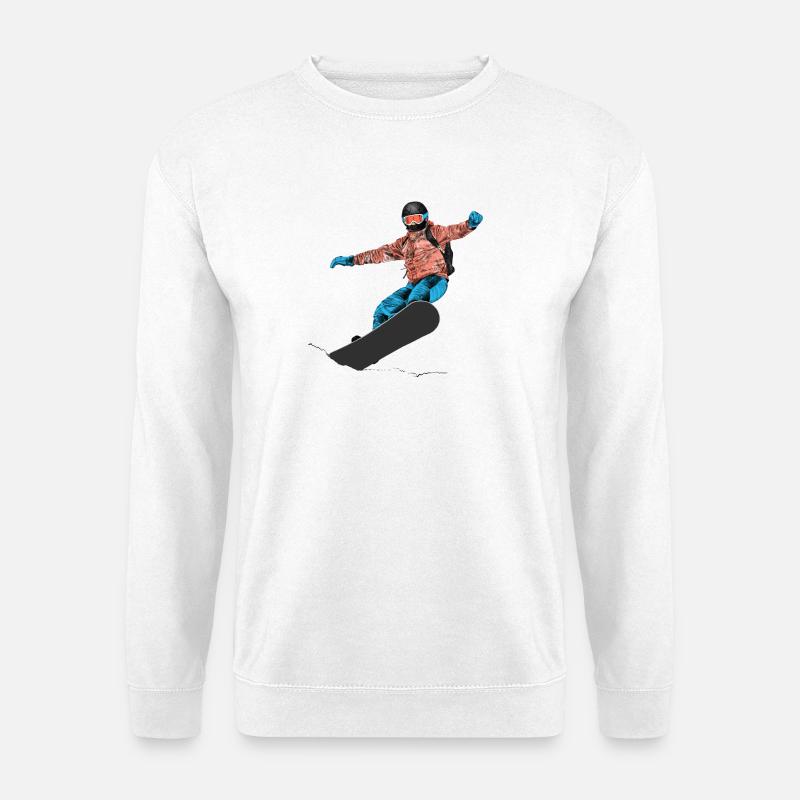 Snowboarding - Unisex Pullover - Weiß