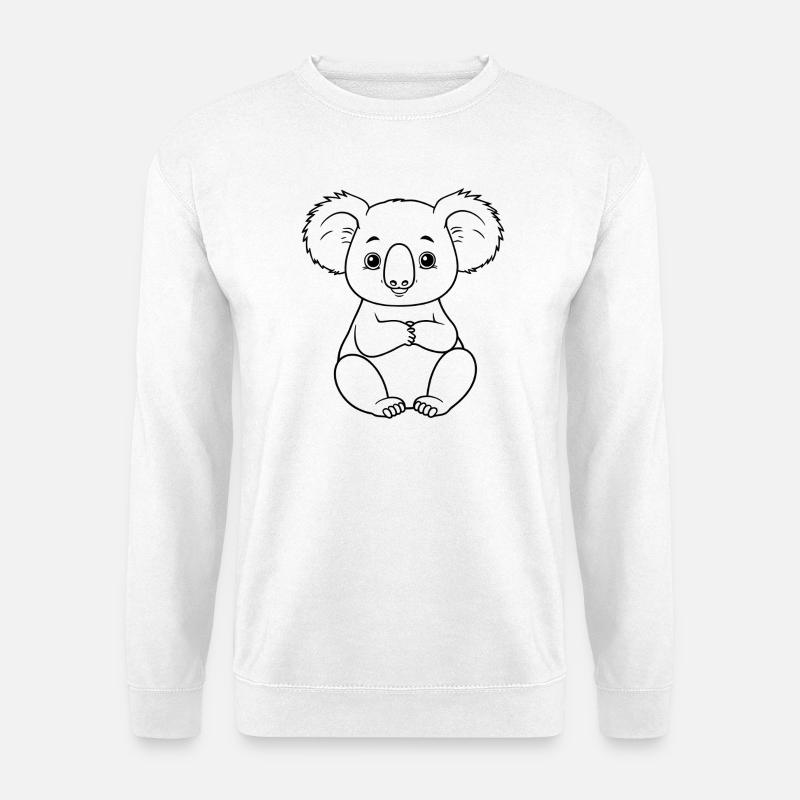 Minimalistic Koala - Unisex Pullover - Weiß