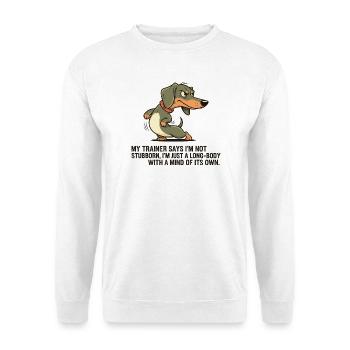 Langkörper mit eigenem Kopf - Unisex Pullover - Weiß - Vorne