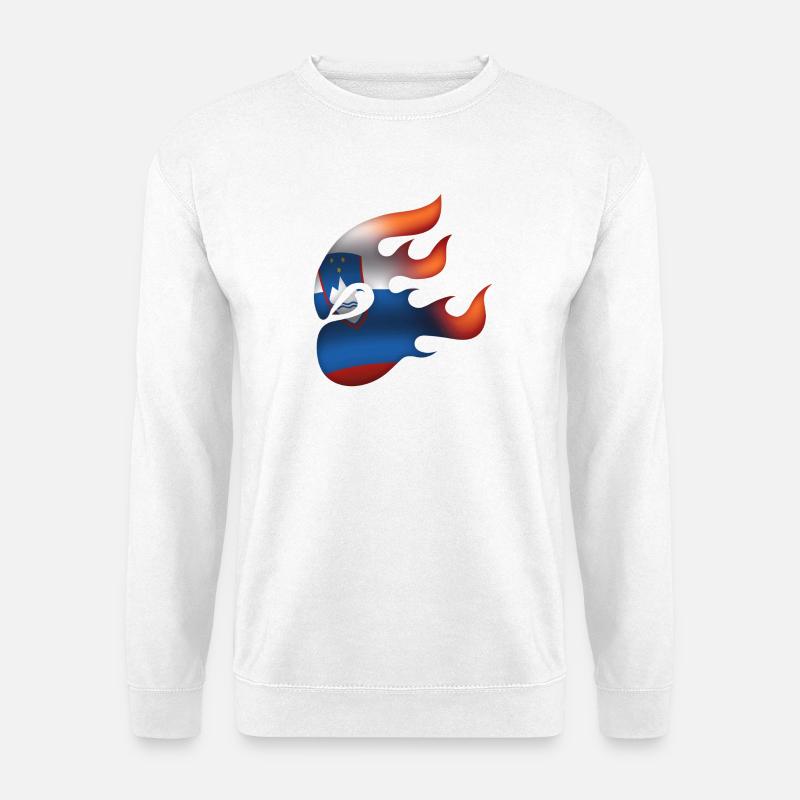 Slowenische Flagge - Slowenien - Ninja - Unisex Pullover - Weiß