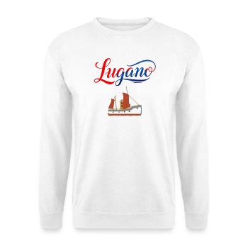 Lugano T-Shirt für Segelfans - Unisex Pullover - Weiß - Vorne