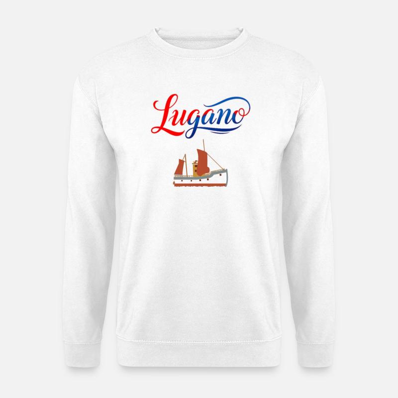 Lugano T-Shirt für Segelfans - Unisex Pullover - Weiß