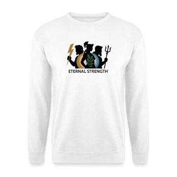 T-Shirt „Mythisches Trio“ der ewigen Stärke - Unisex Pullover - Weiß - Vorne